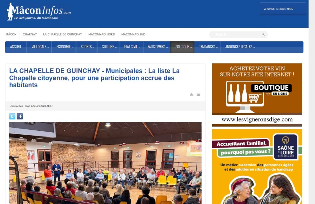 La presse parle de&nbsp;nous…